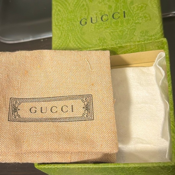 ❌SOLD❌NWT [Gucci] 925 Sterling Silver Monogram 8mm Cutout Wide-Band Ring Sz 7.5 - Picture 11 of 13